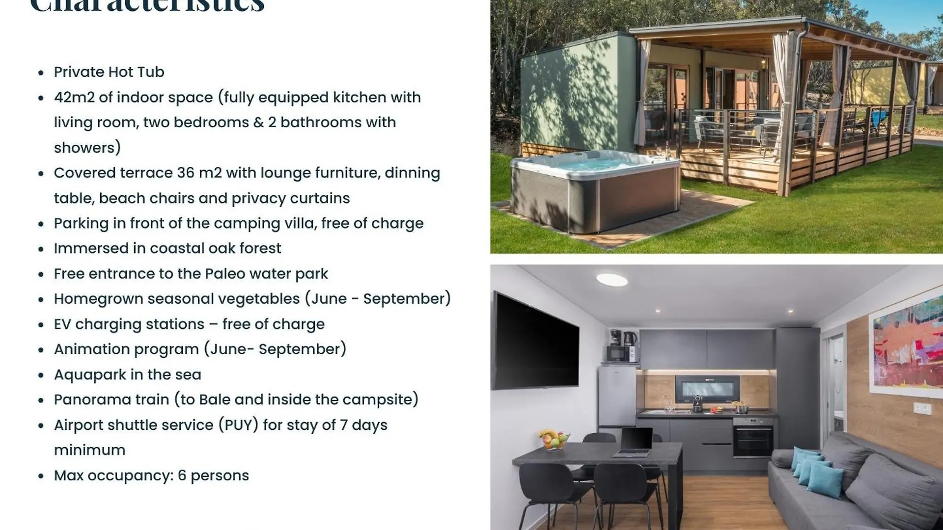 Parco vacanze Camping Homes Mon Perin Bale